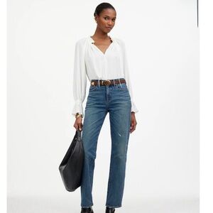 Madewell Blue Straight Leg Jeans Timeless Style